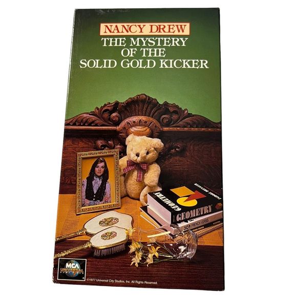 Nancy Drew The Mystery Of‎ The Solid Gold Kicker VHS Movie Video Tape MCA - Picture 1 of 4